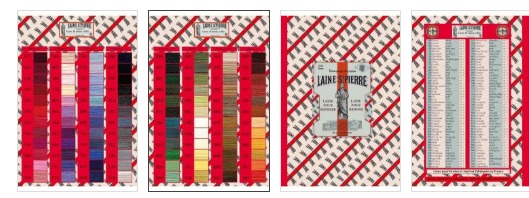 Sajou's Laine Saint-Pierre Color Card - Click Image to Close